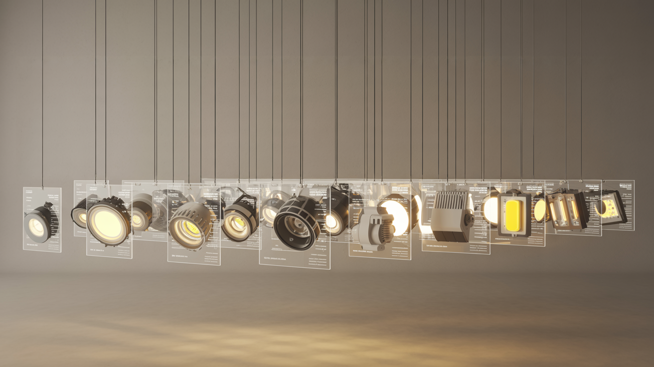 Auswahl hochwertiger LED-Leuchten verschiedener Hersteller zur projektbezogenen Lichtplanung